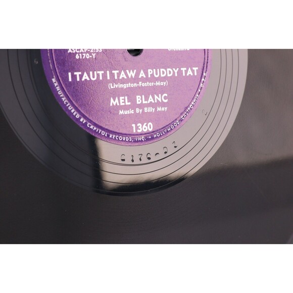 Mel Blanc – I Taut I Taw A Puddy Tat / Yosemite Sam 1951 10" 78 rpm Record 1360 - Picture 6 of 16